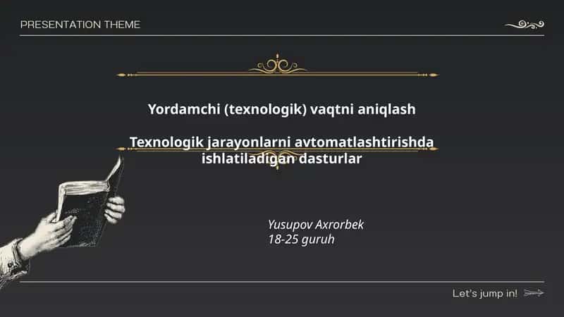 Yordamchi (texnologik) vaqtni aniqlash