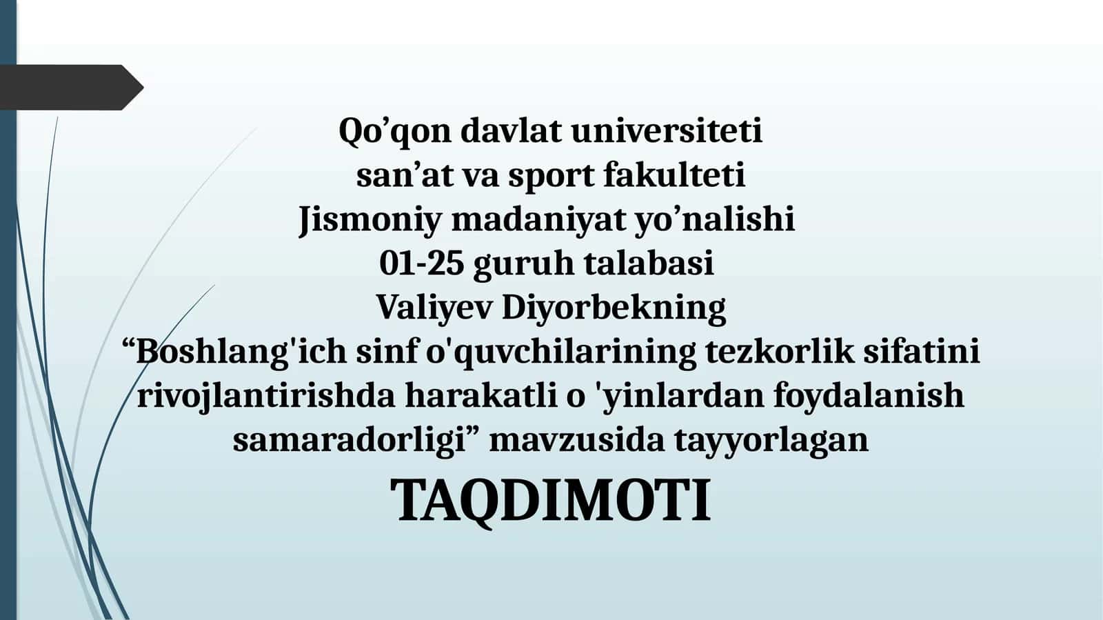Harakatli o'yinlarning foydasi
