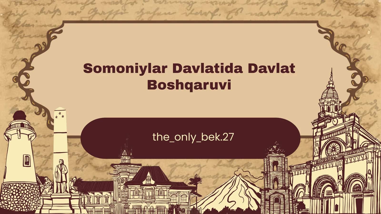 Somoniylar Davlatida Davlat Boshqaruvi