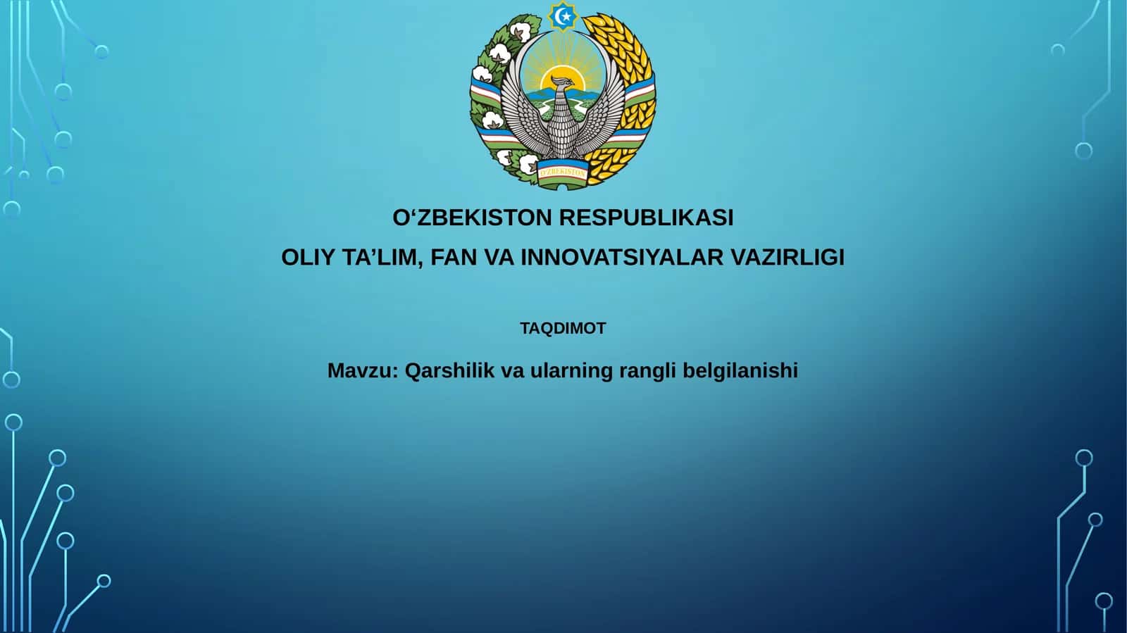 Qarshilik va ularning rangli belgillanishi