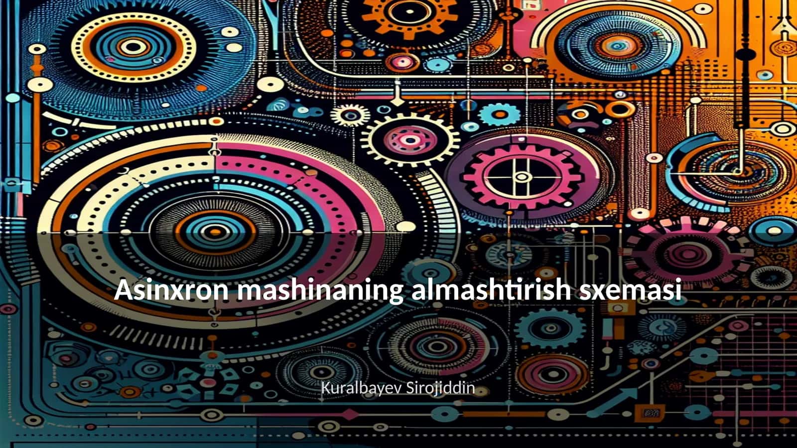 Asinxron mashinaning almashtirish sxemasi