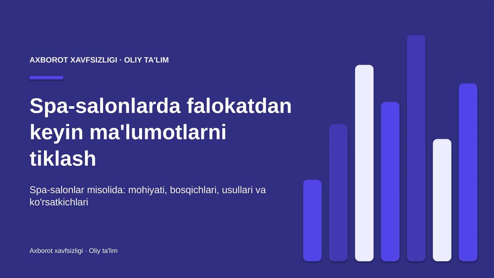 [Spa-salonlarda falokatdan keyin ma'lumotlarni tiklash]