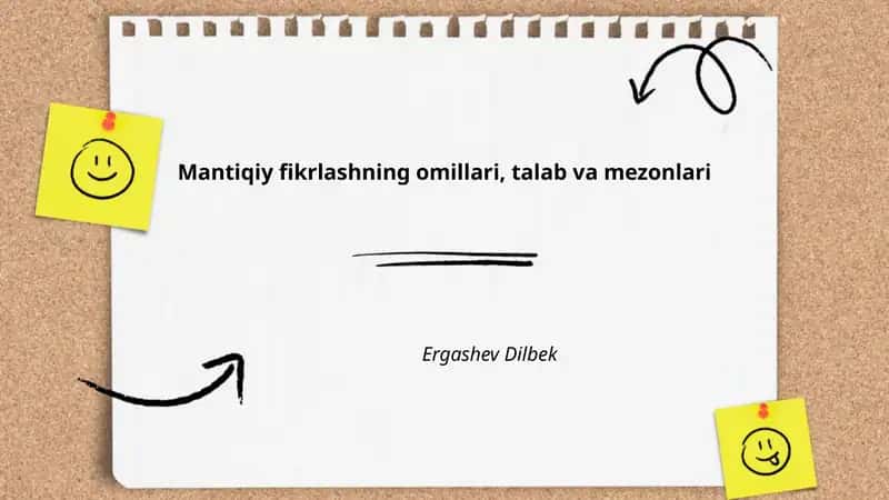 Mantiqiy fikrlashning omillari, talab va mezonlari