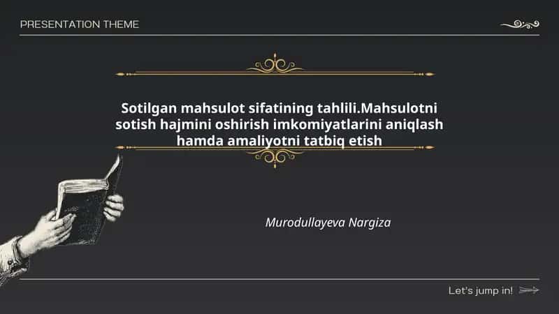 Sotilgan mahsulot sifatini baholash mezonlari va indikatorlari