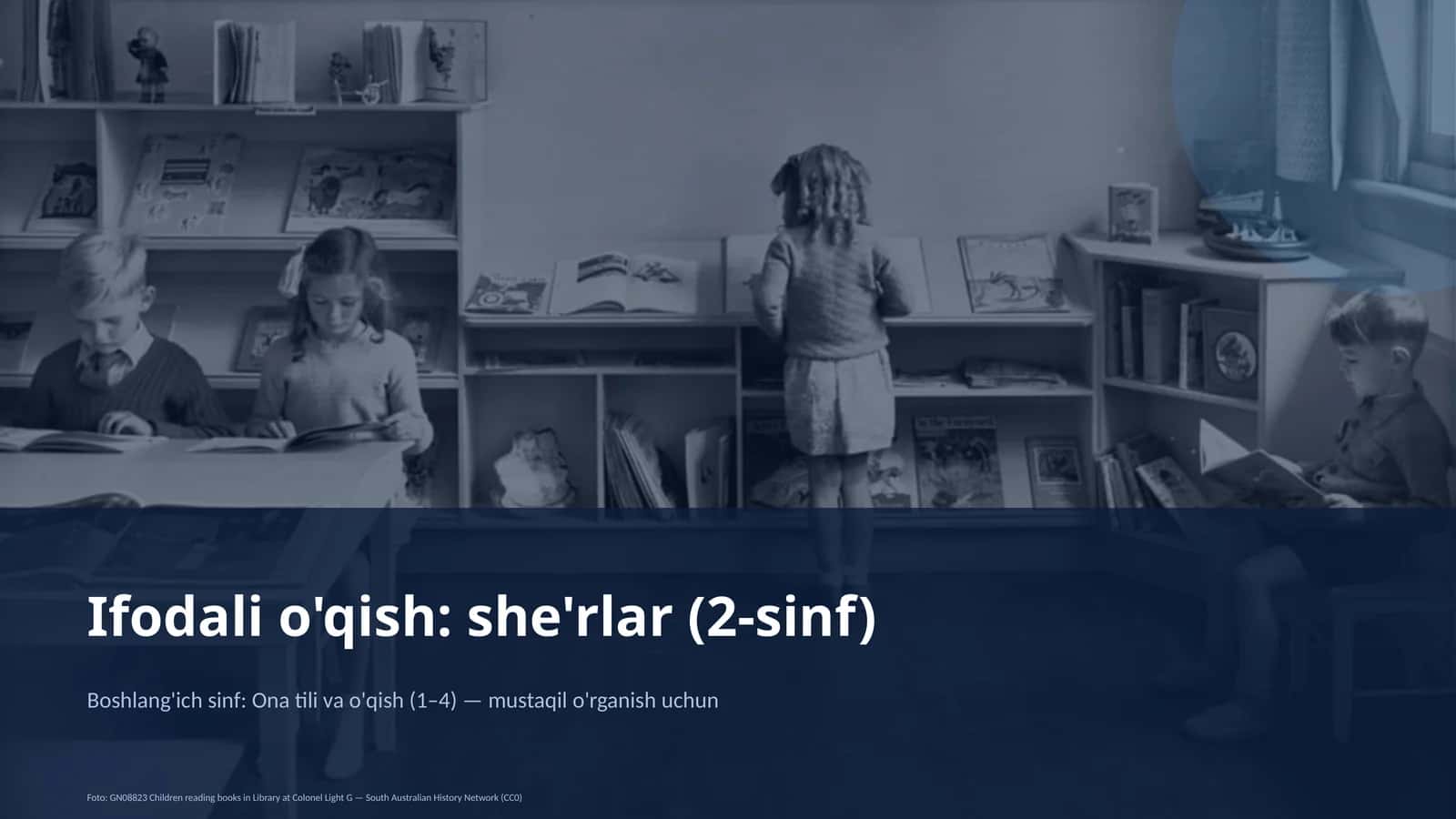 Ifodali o'qish: she'rlar (2-sinf)