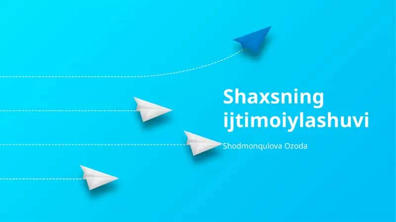 Shaxsning ijtimoiylashuvi