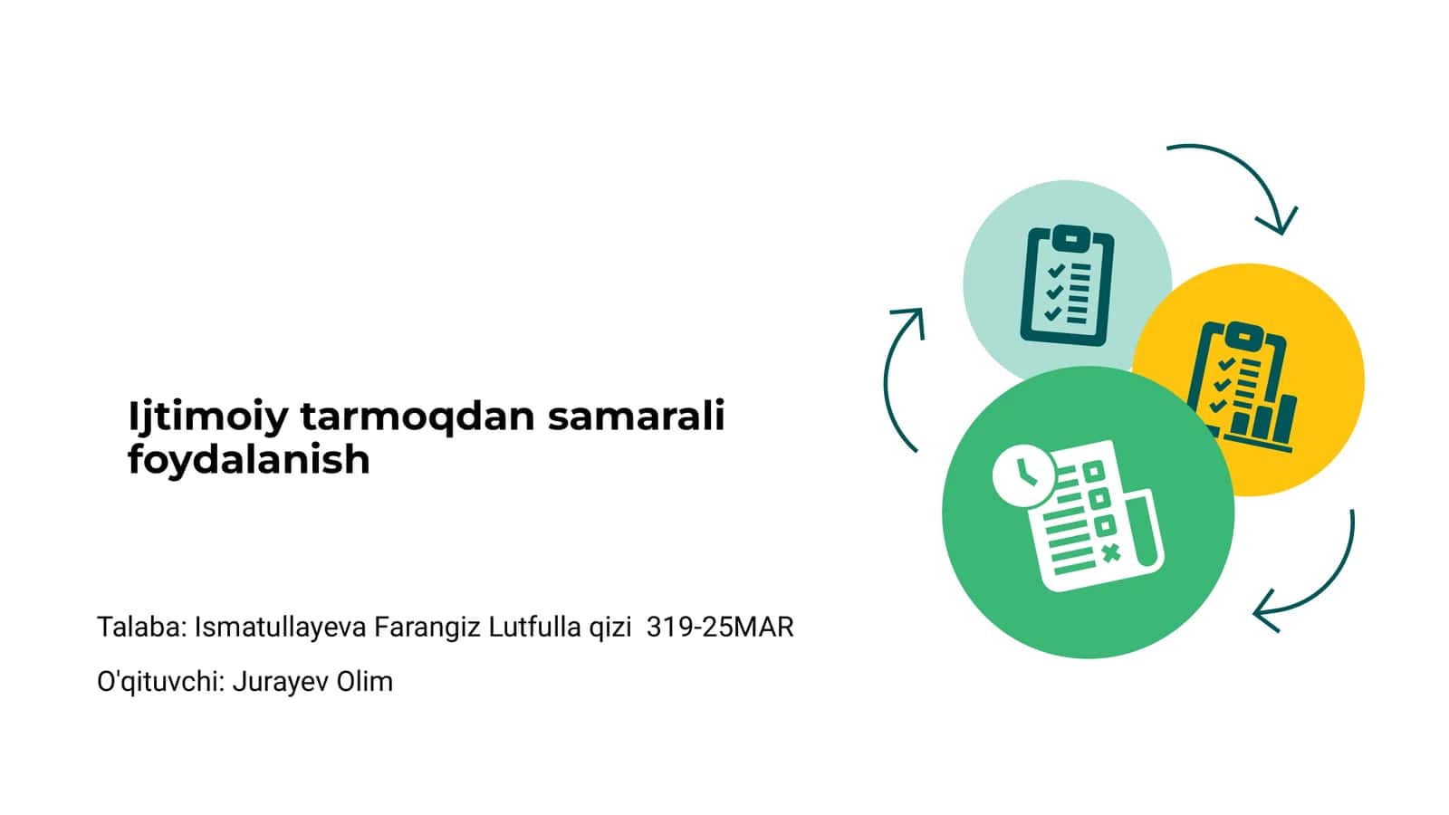 Ijtimoiy tarmoqdan samarali foydalanish