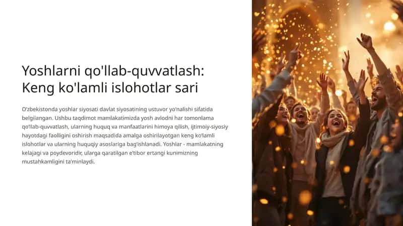 Keng ko'lamli islohotlar sari