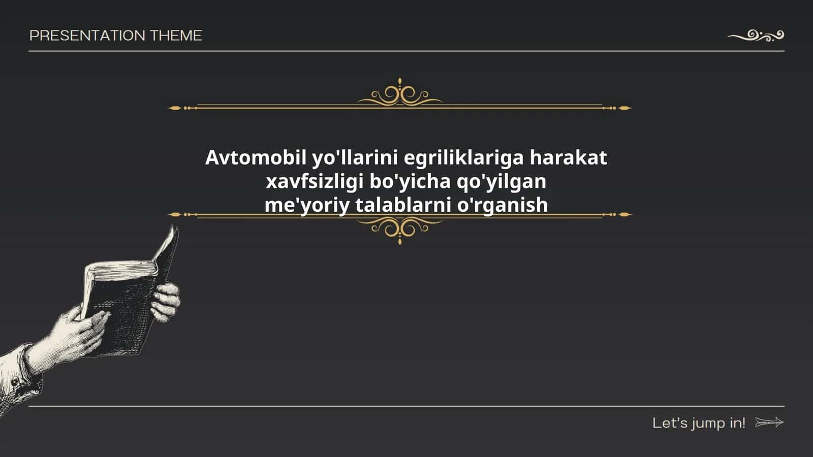Avtomobil yo'llarini egriliklariga harakat xavfsizligi bo'yicha qo'yilgan me'yoriy talablarni o'rganish
