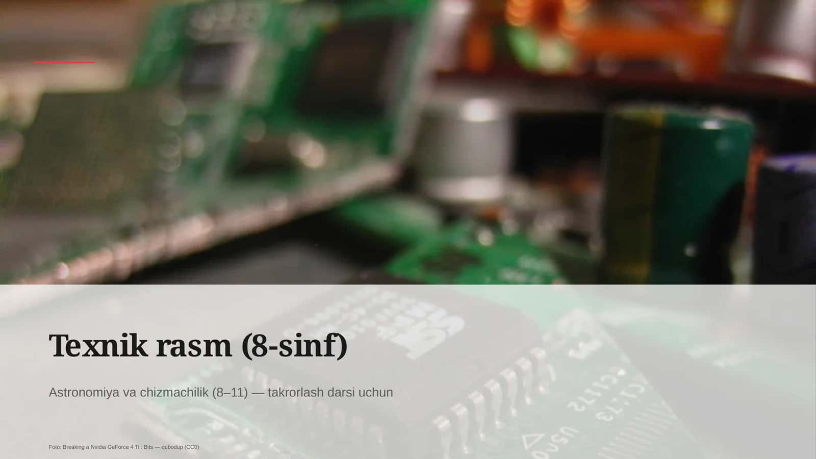 Texnik rasm (8-sinf)
