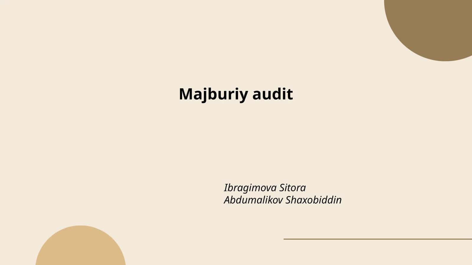 Majburiy audit