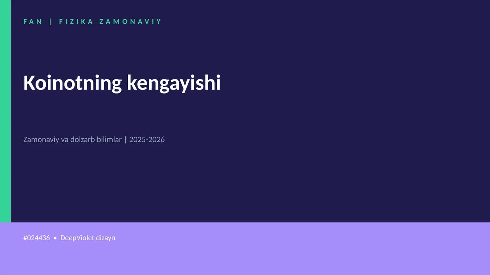 Koinotning kengayishi