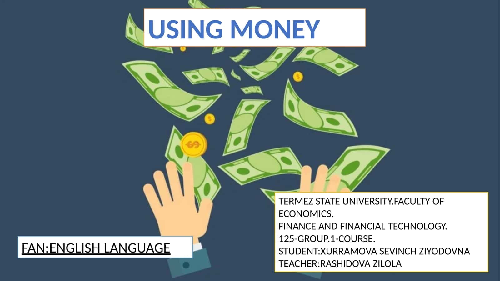 USING MONEY