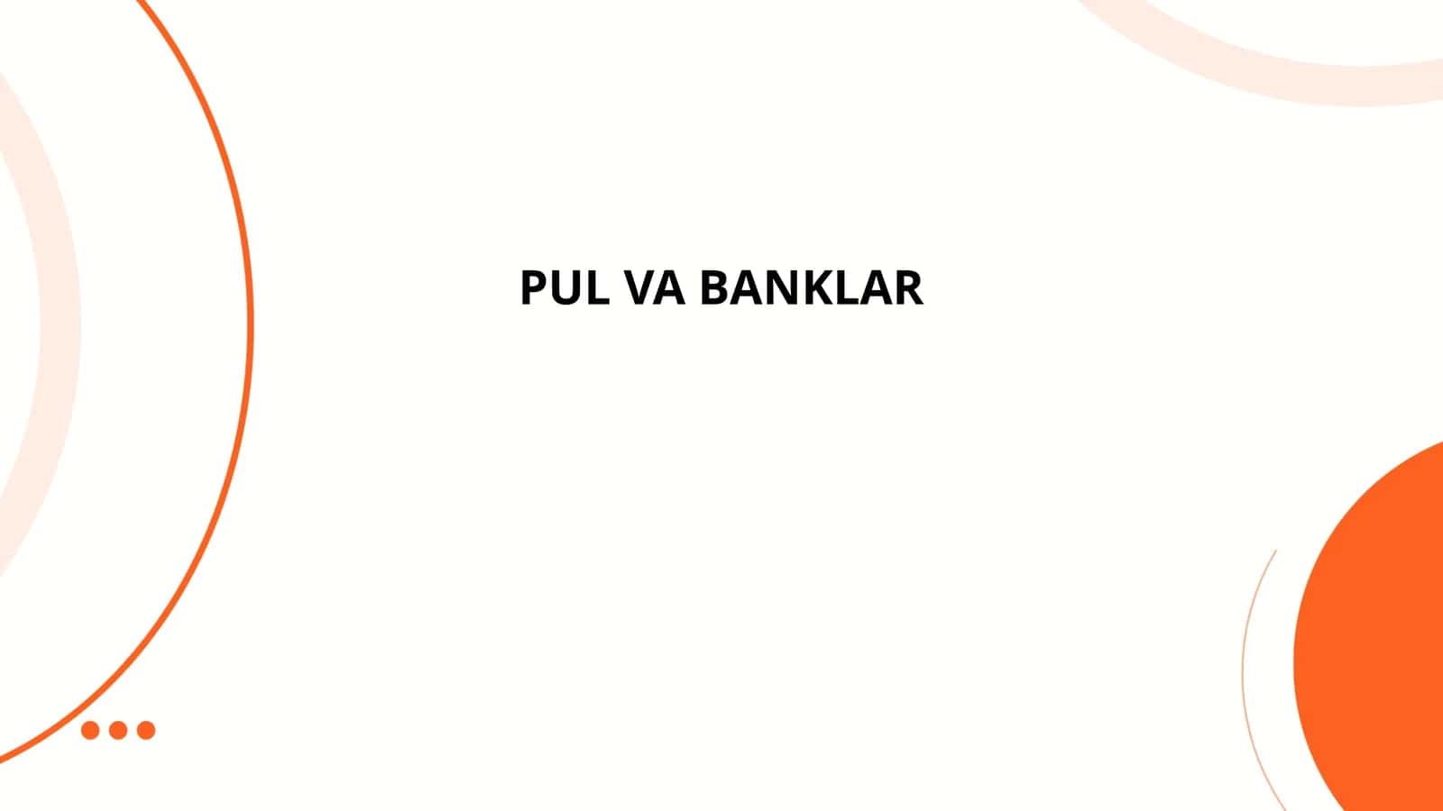 Pul va banklar