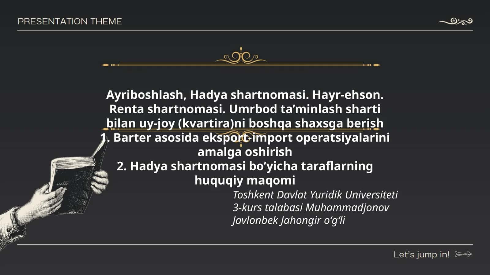 Barter asosida eksport-import operatsiyalarini amalga oshirish