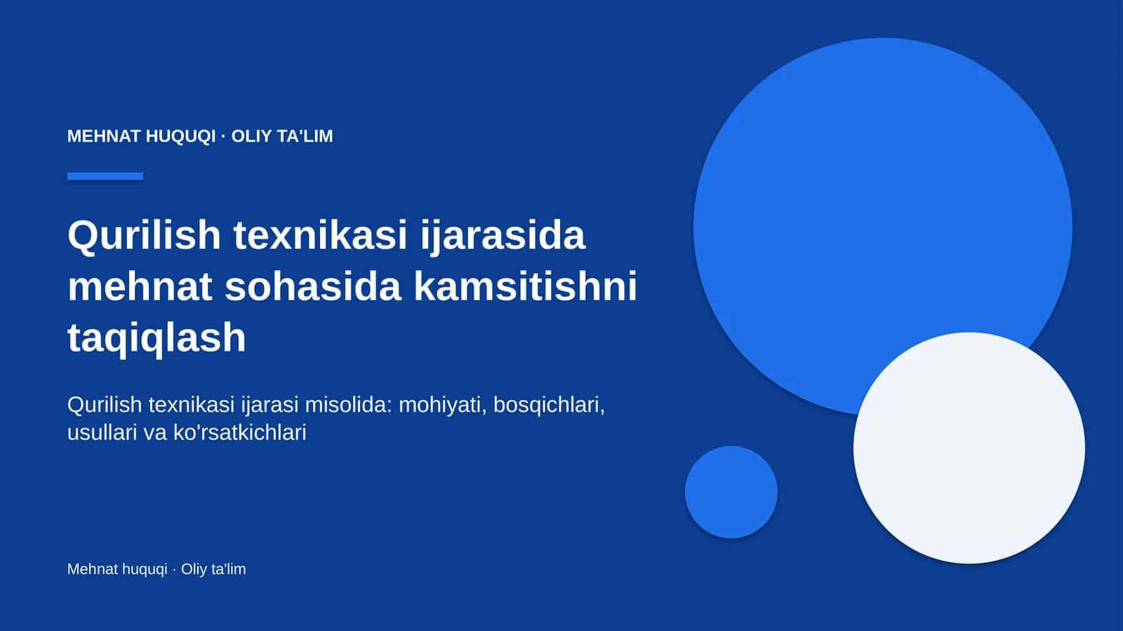 qurilish texnikasi ijarasida mehnat sohasida kamsitishni taqiqlash 7099