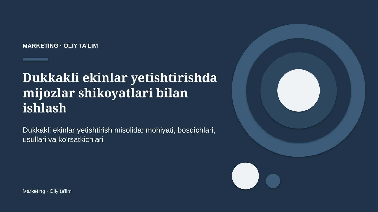 dukkakli ekinlar yetishtirishda mijozlar shikoyatlari bilan ishlash 1512