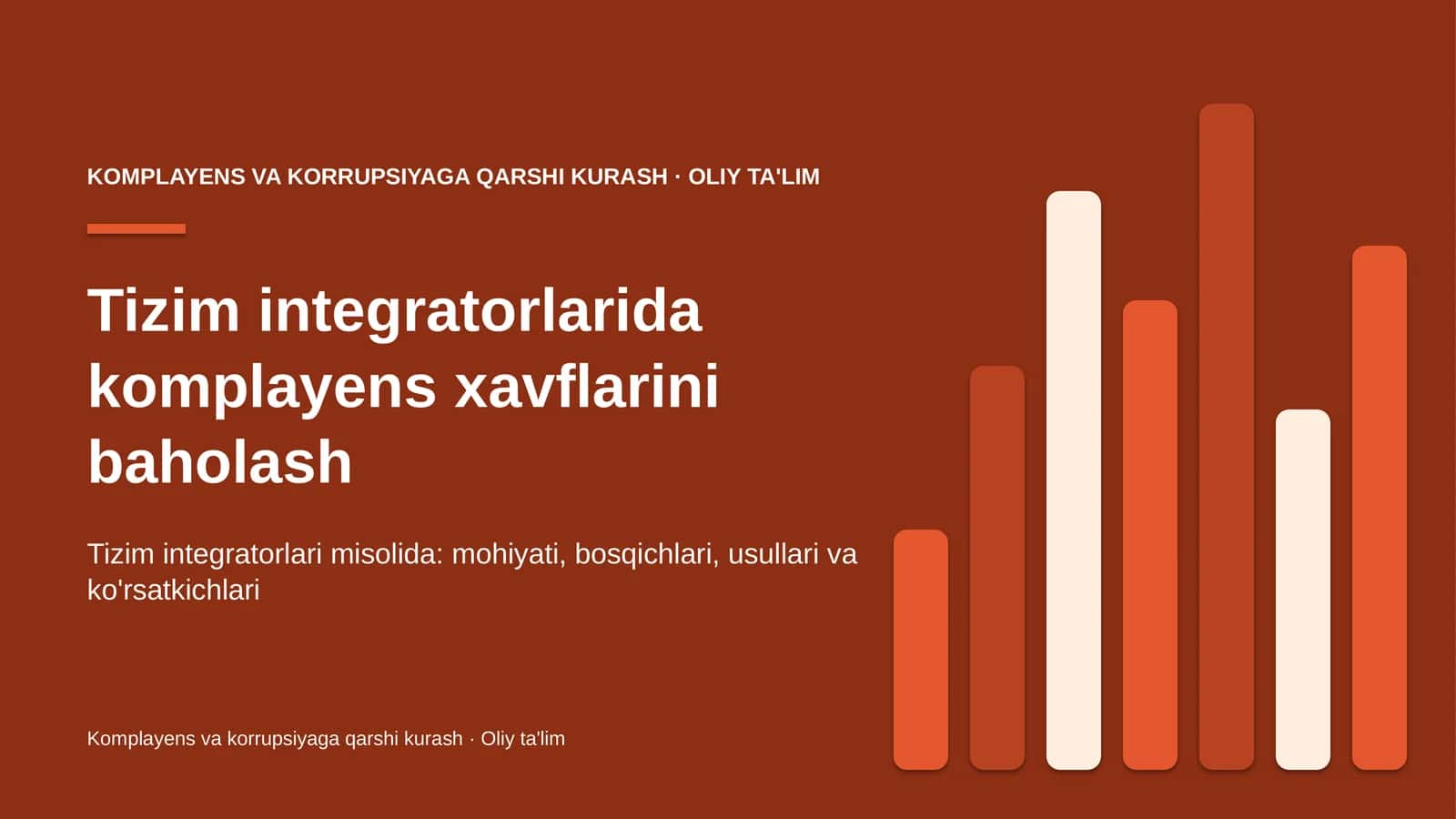 [Tizim integratorlarida komplayens xavflarini baholash]