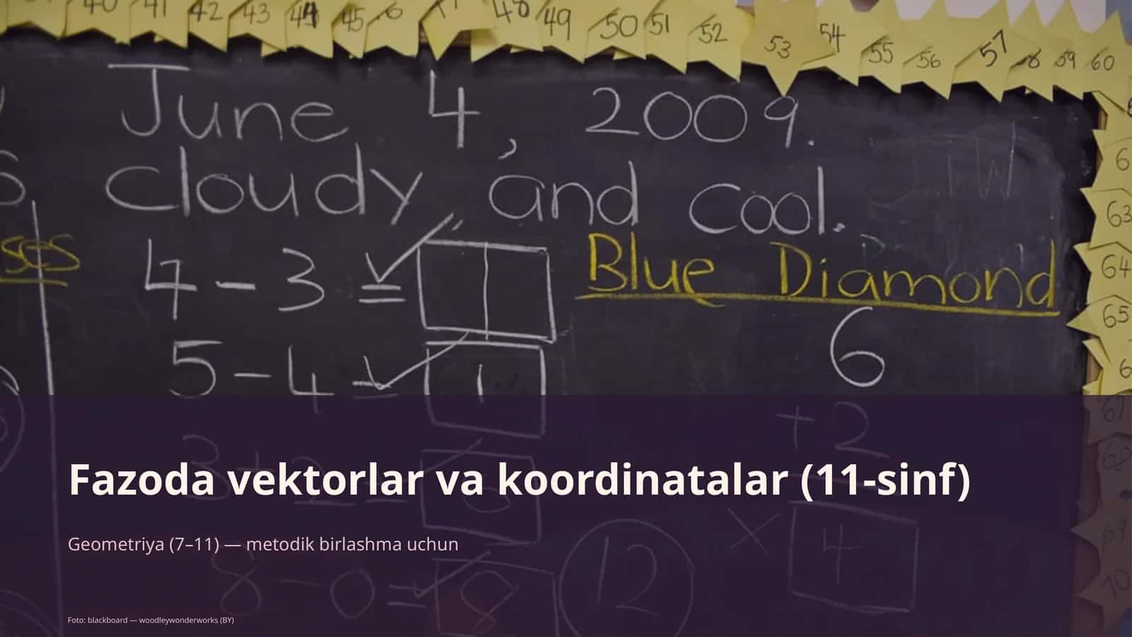 Fazoda vektorlar va koordinatalar (11-sinf)