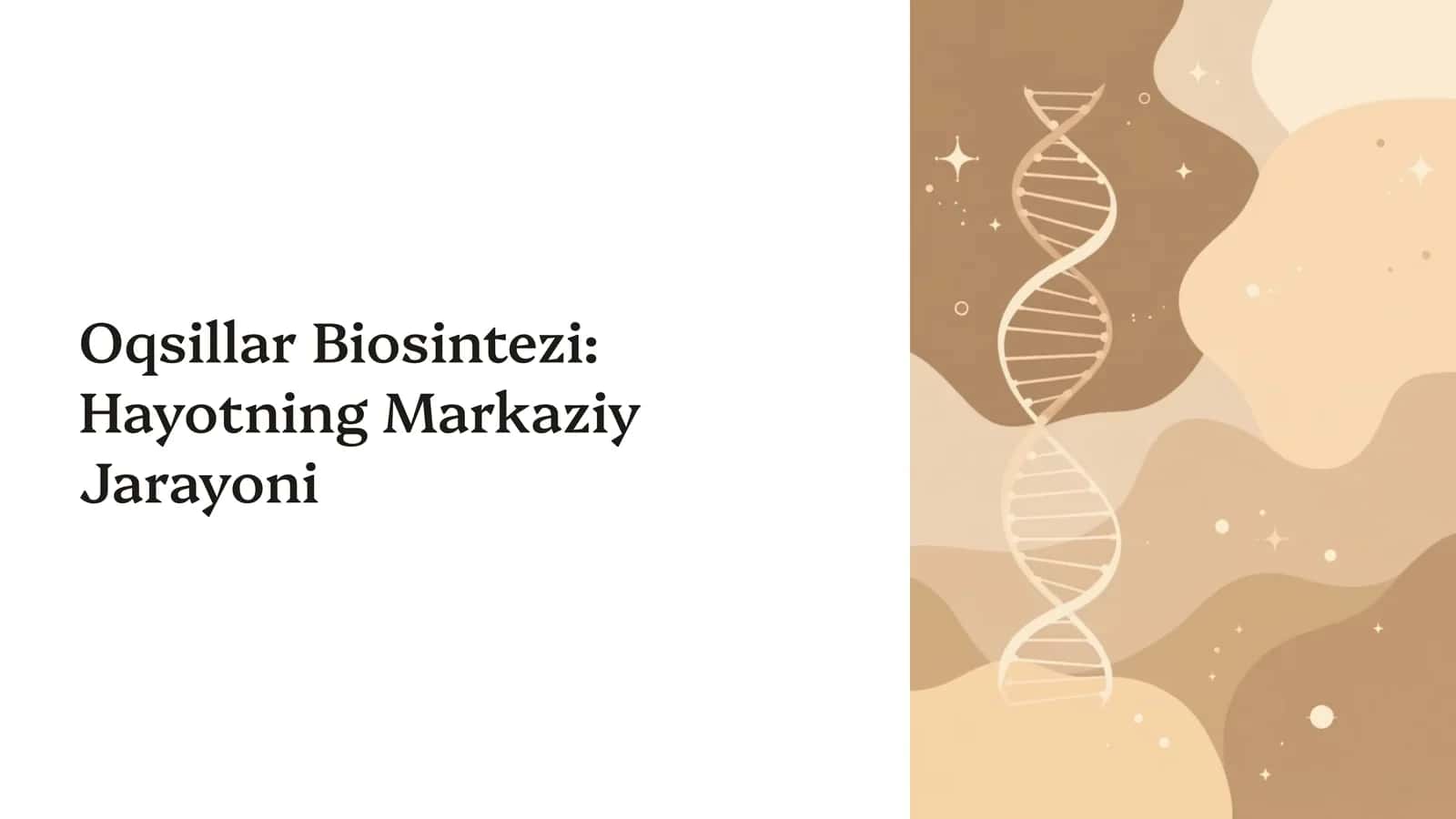 Oqsillar Biosintezi: Hayotning Markaziy Jarayoni