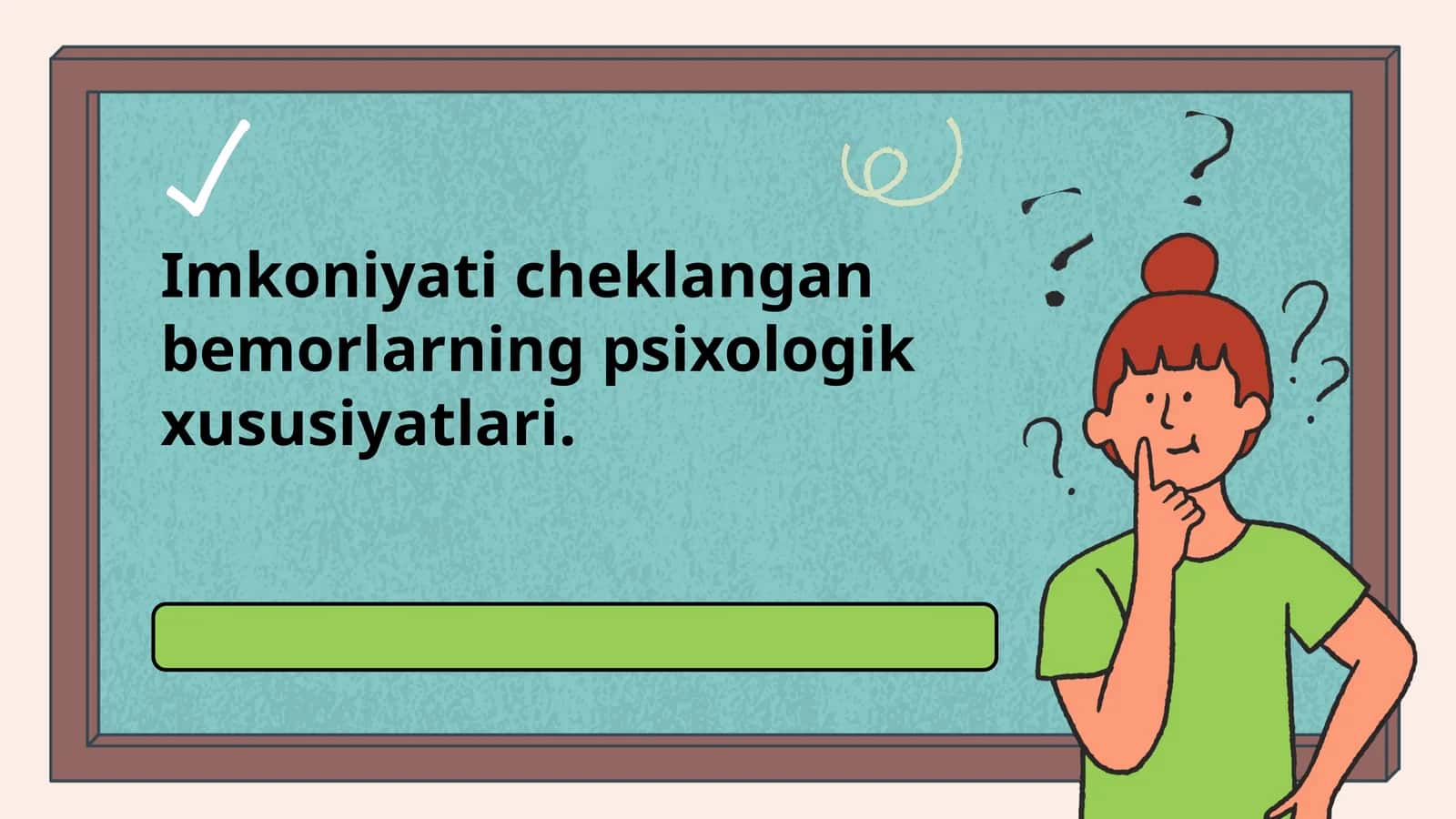 Imkoniyati cheklangan bemorlarning psixologik xususiyatlari