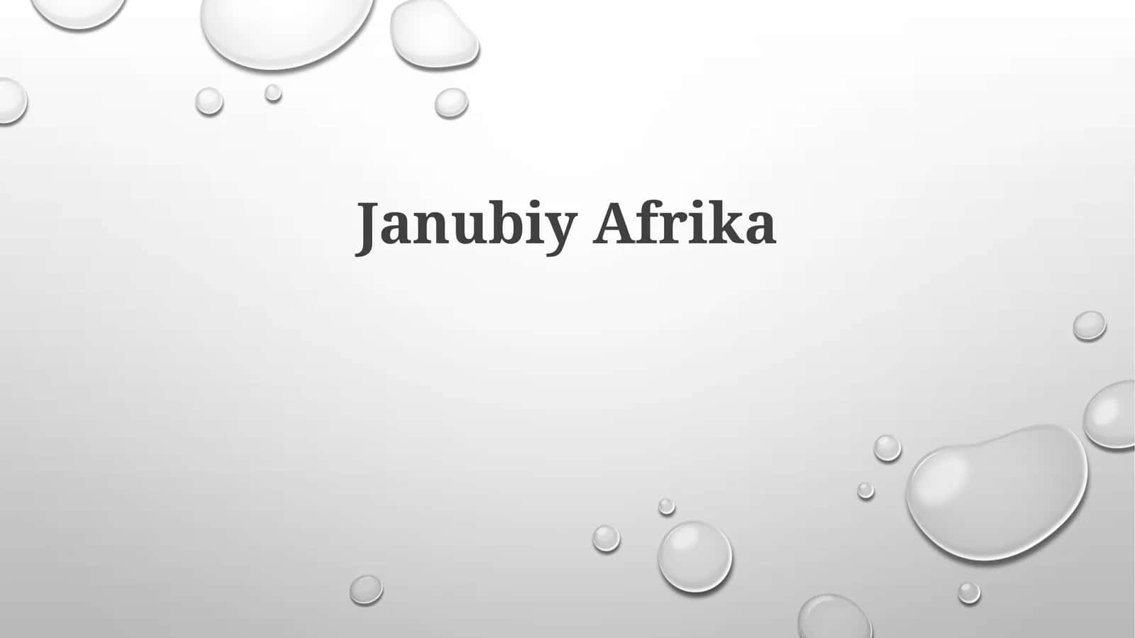 Janubiy Afrika