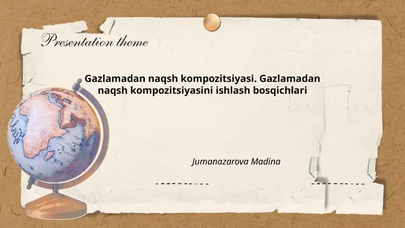Gazlamadan naqsh kompozitsiyasi