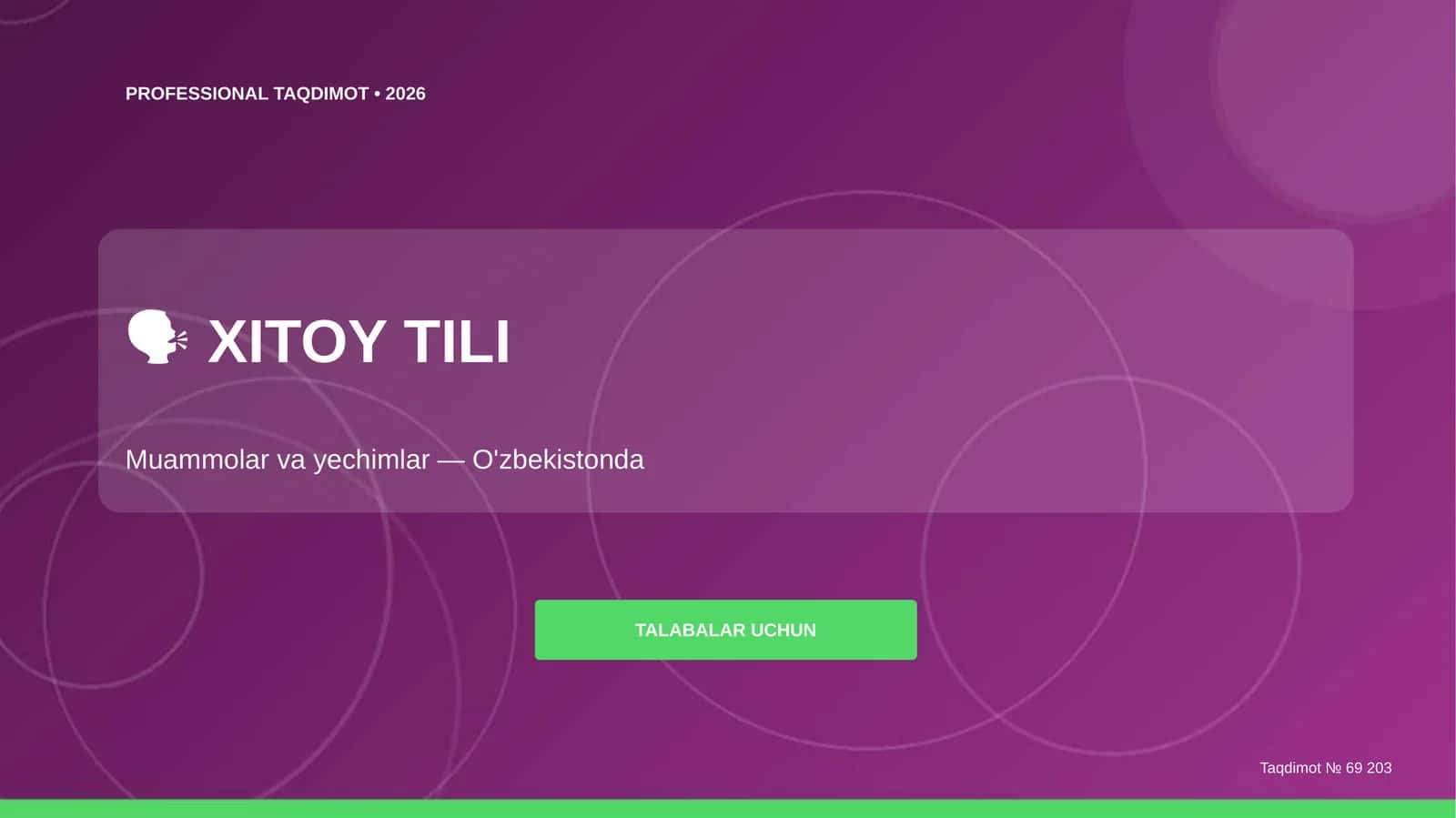 Xitoy tili: muammolar va yechimlar (O'zbekistonda) [talabalar uchun]