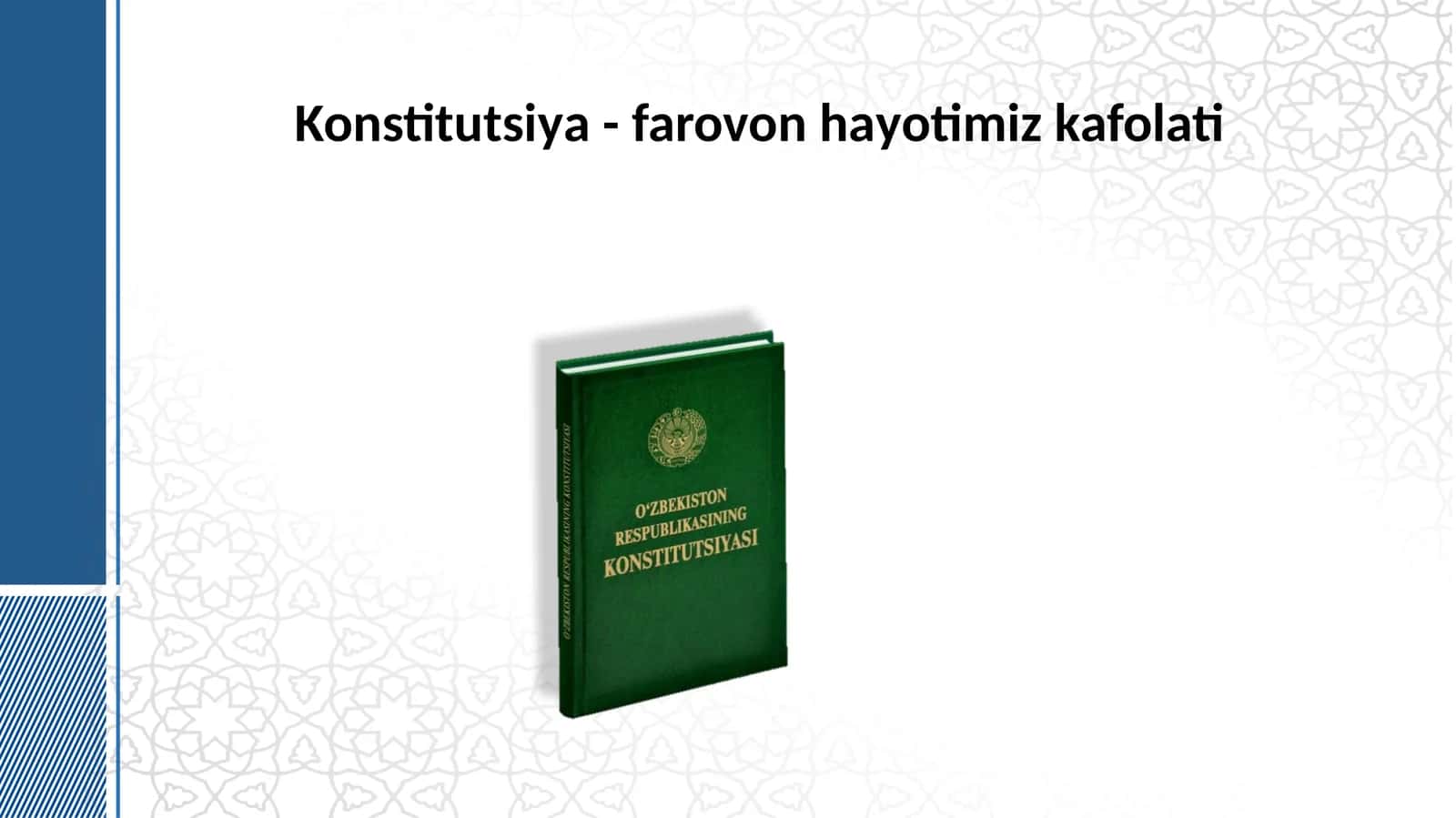 Konstitutsiya -farovonhayotimizkafolati