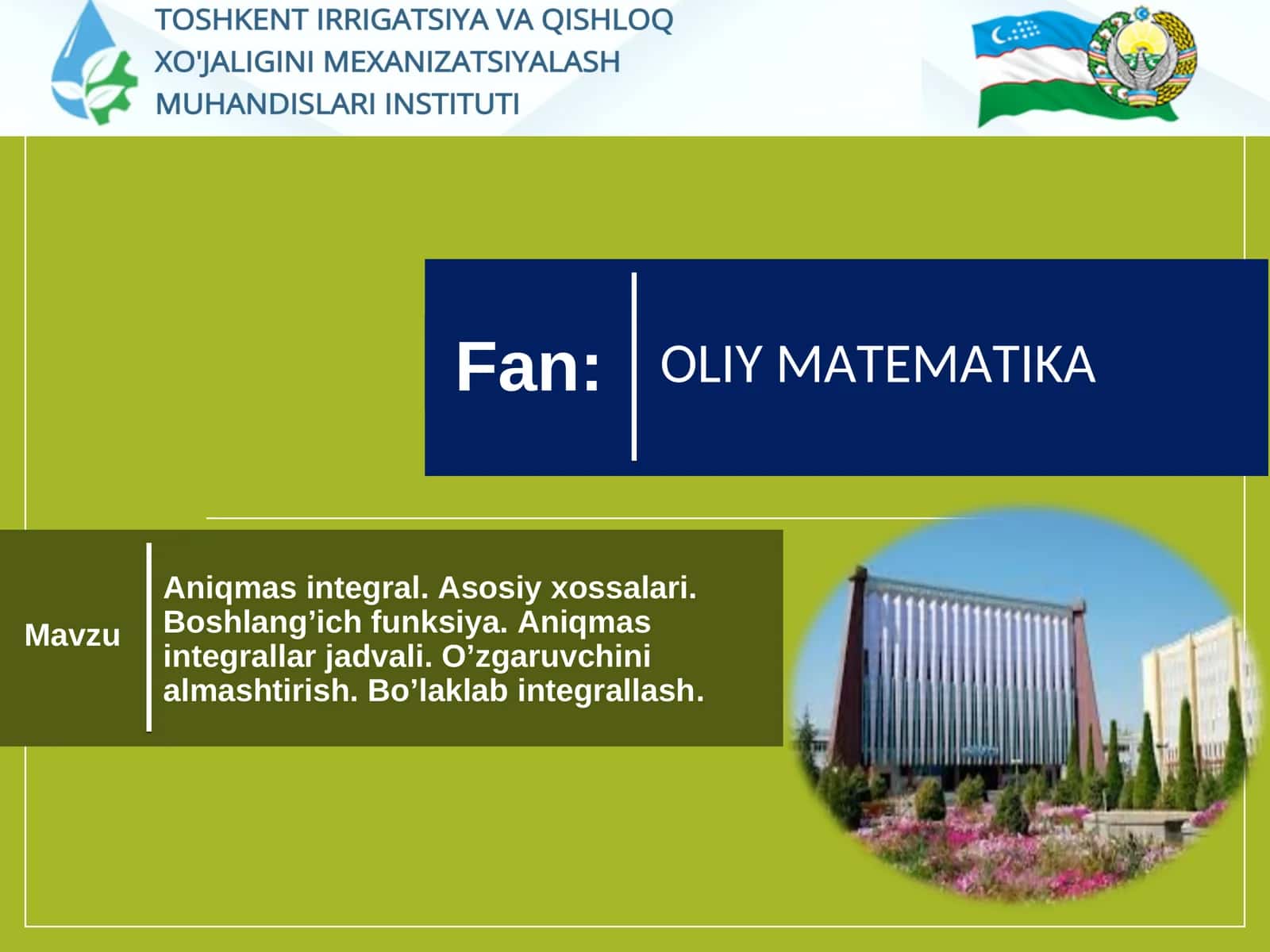 OLIY MATEMATIKA