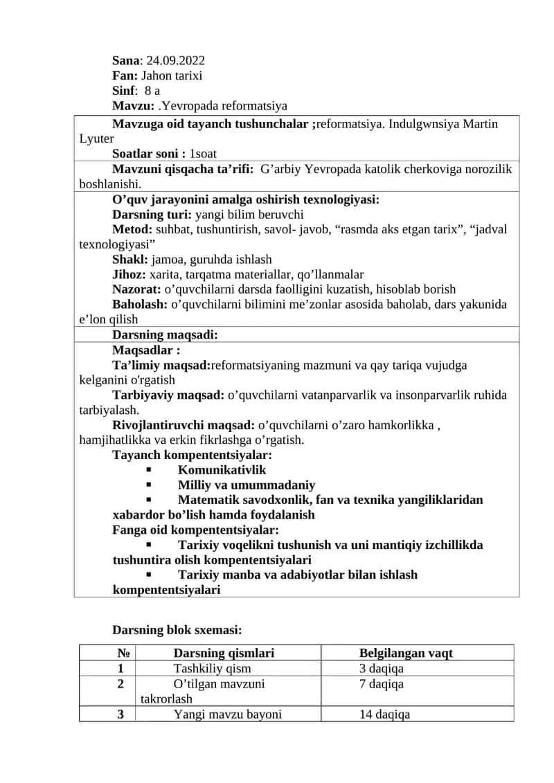 Yevropada reformatsiya