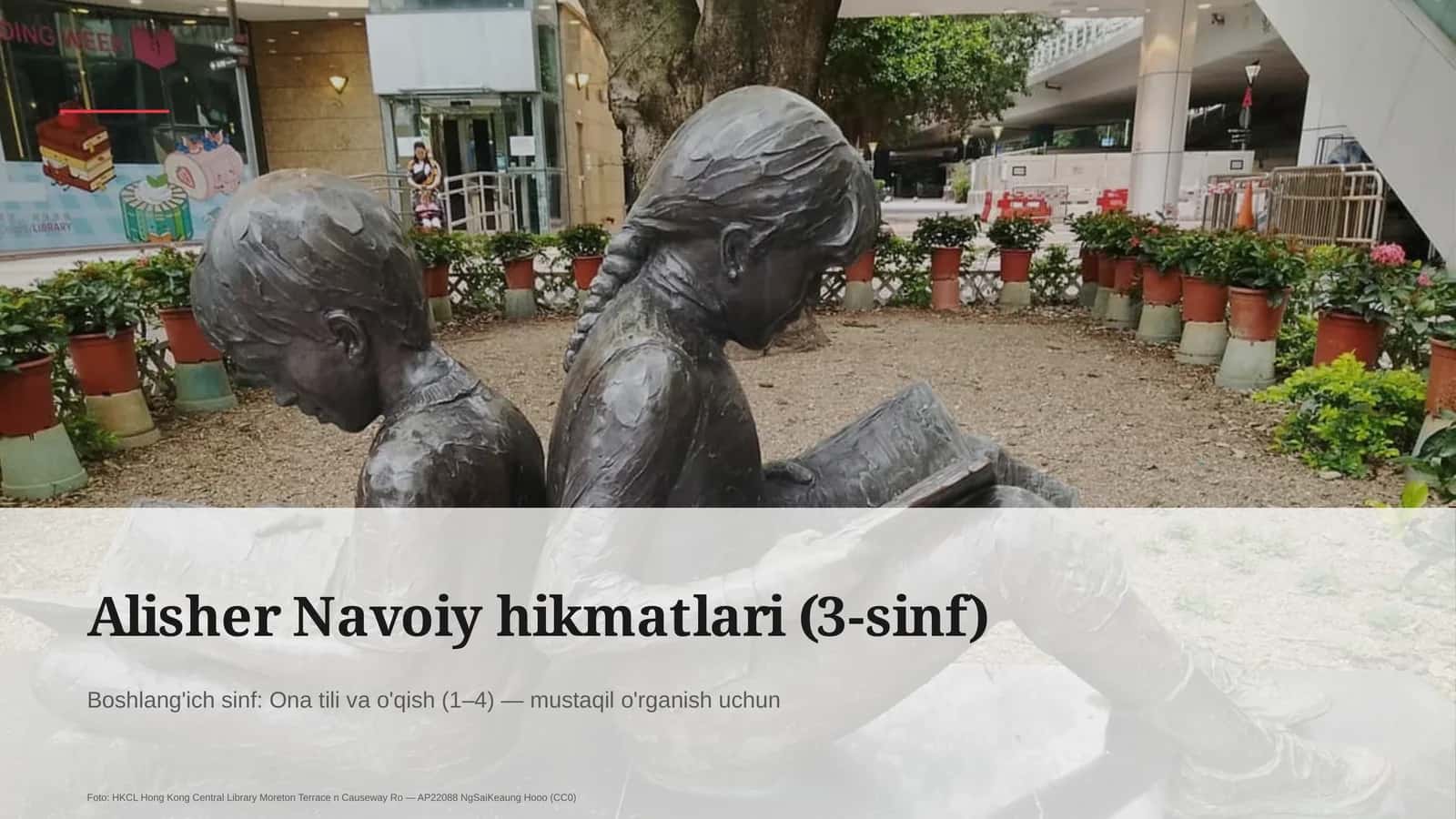 Boshlang'ich sinf: Ona tili va o'qish (1–4)