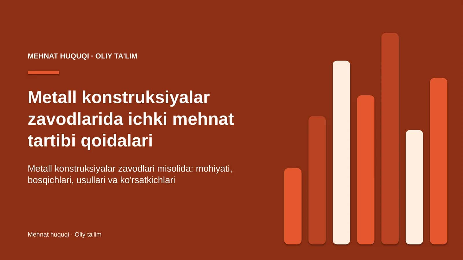metall konstruksiyalar zavodlarida ichki mehnat tartibi qoidalari 2193