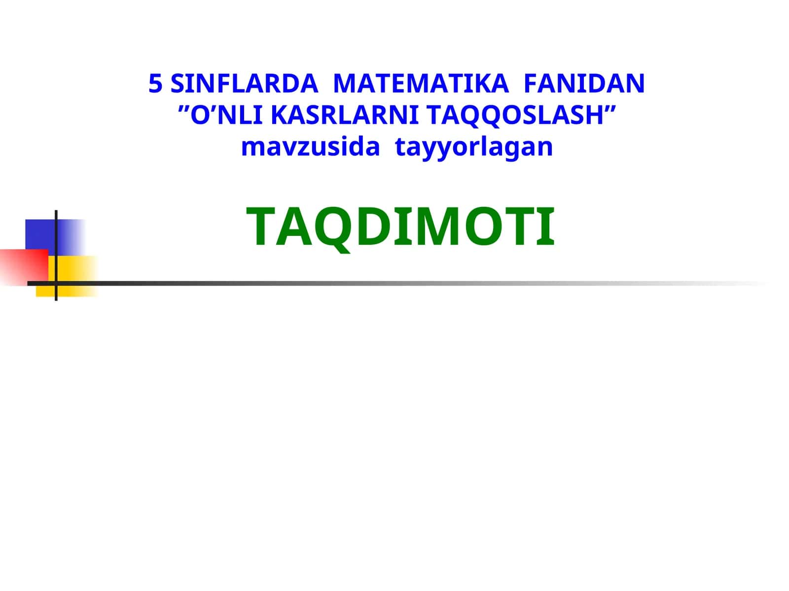 O’NLI KASRLARNI TAQQOSLASH