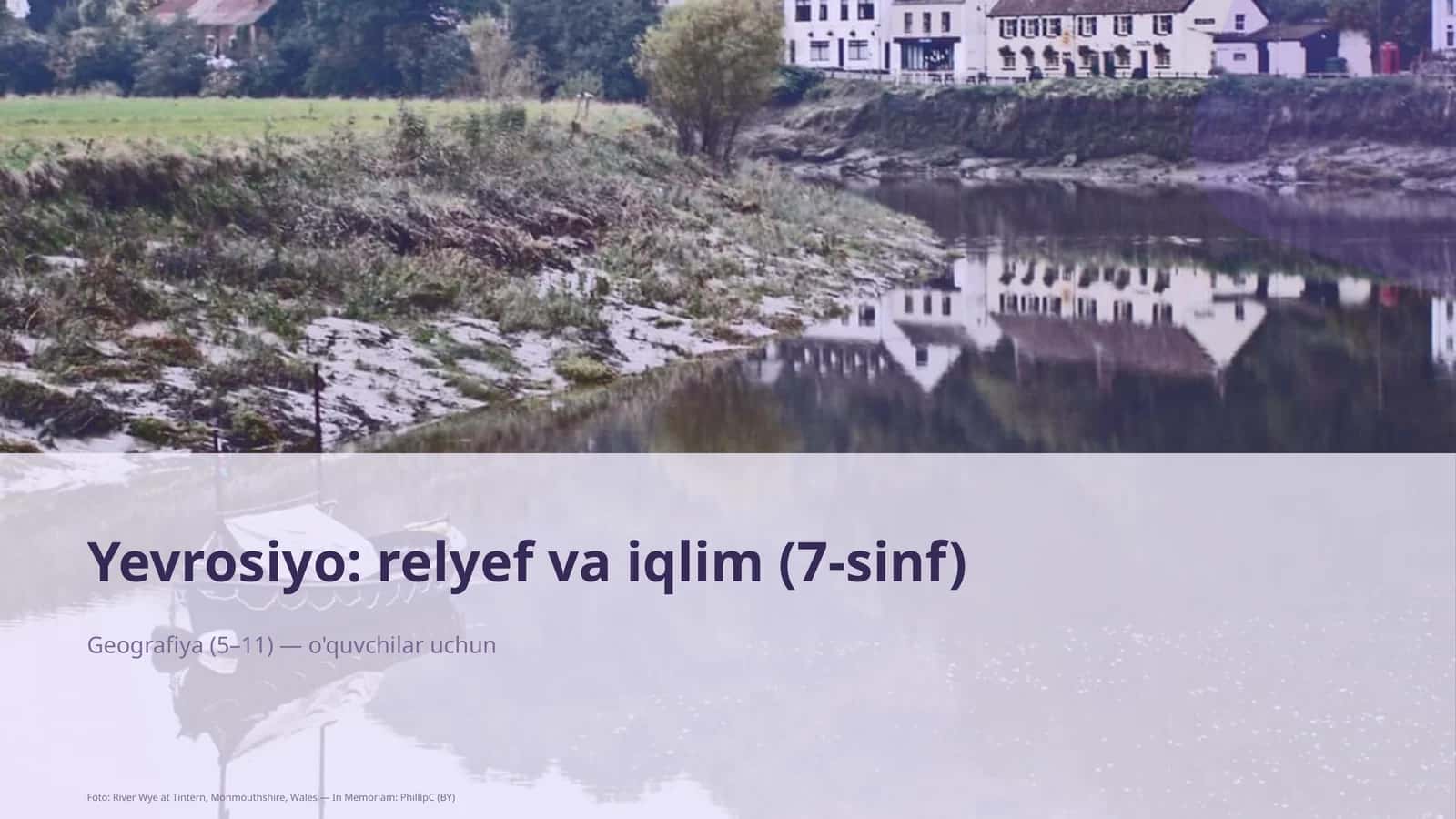 Yevrosiyo: relyef va iqlim (7-sinf)