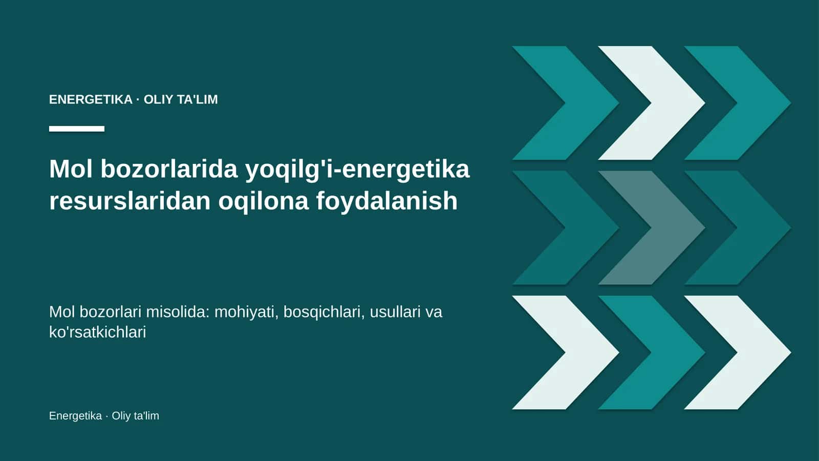 mol bozorlarida yoqilg'i energetika resurslaridan oqilona foydalanish 3649