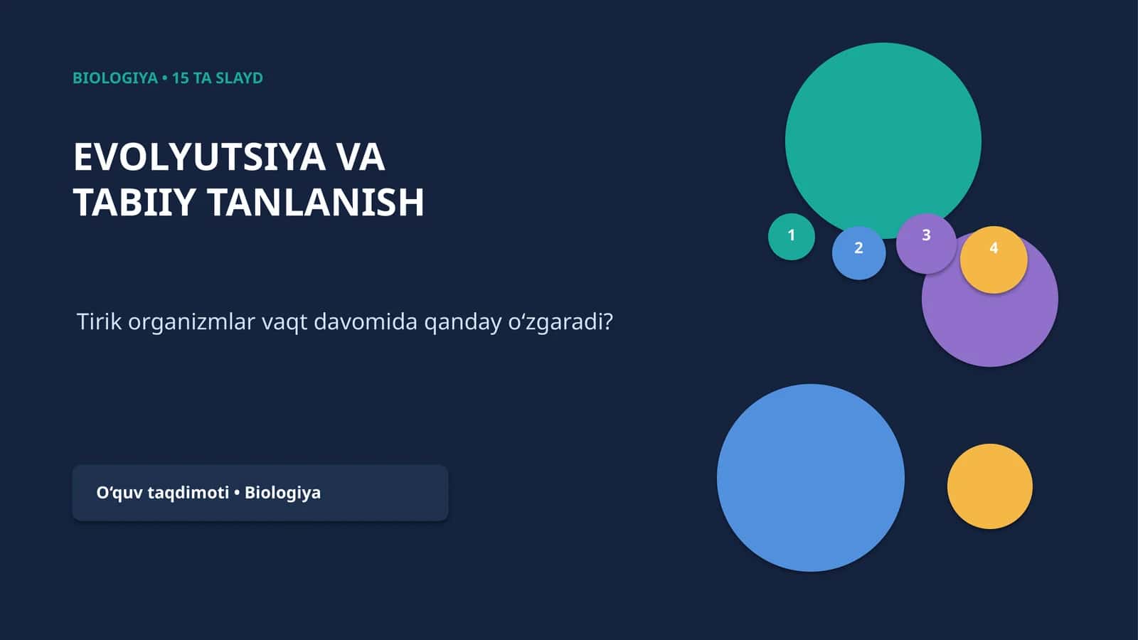 EVOLYUTSIYA VA TABIIY TANLANISH