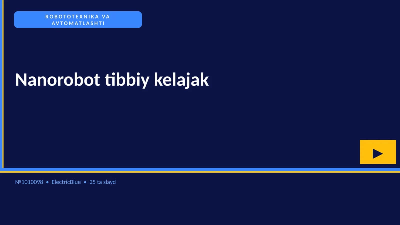 Nanorobot tibbiy kelajak