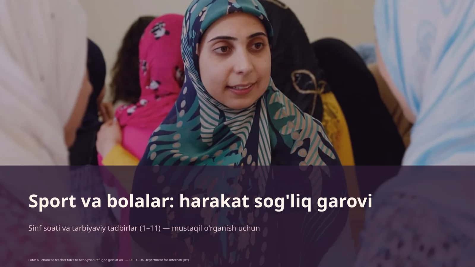 Sport va bolalar: harakat sog'liq garovi