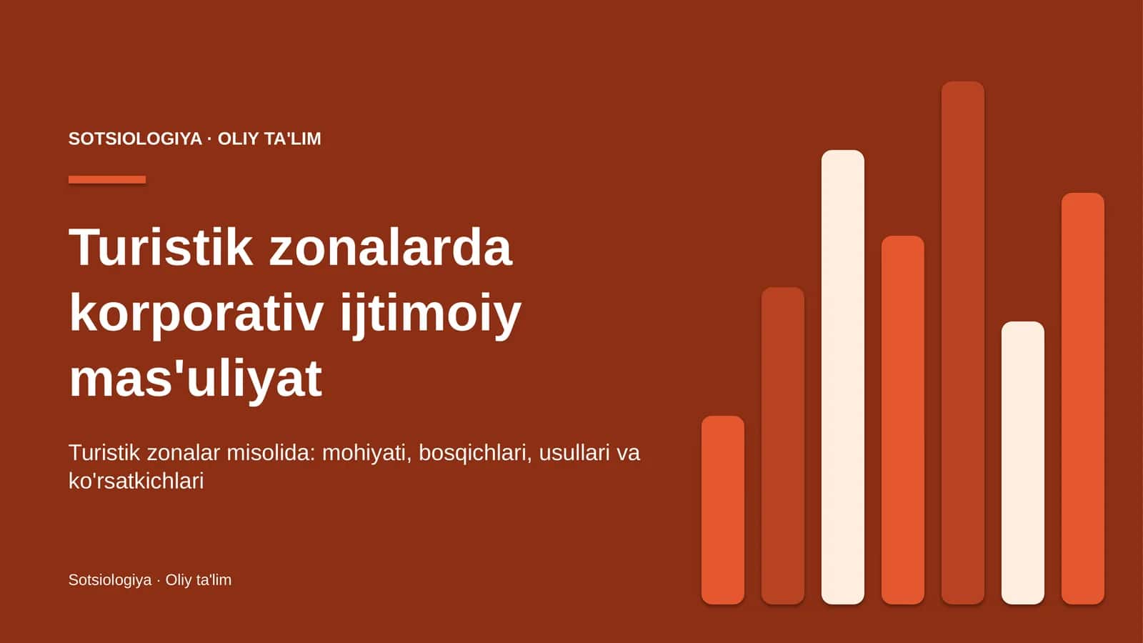 Turistik zonalarda korporativ ijtimoiy mas'uliyat