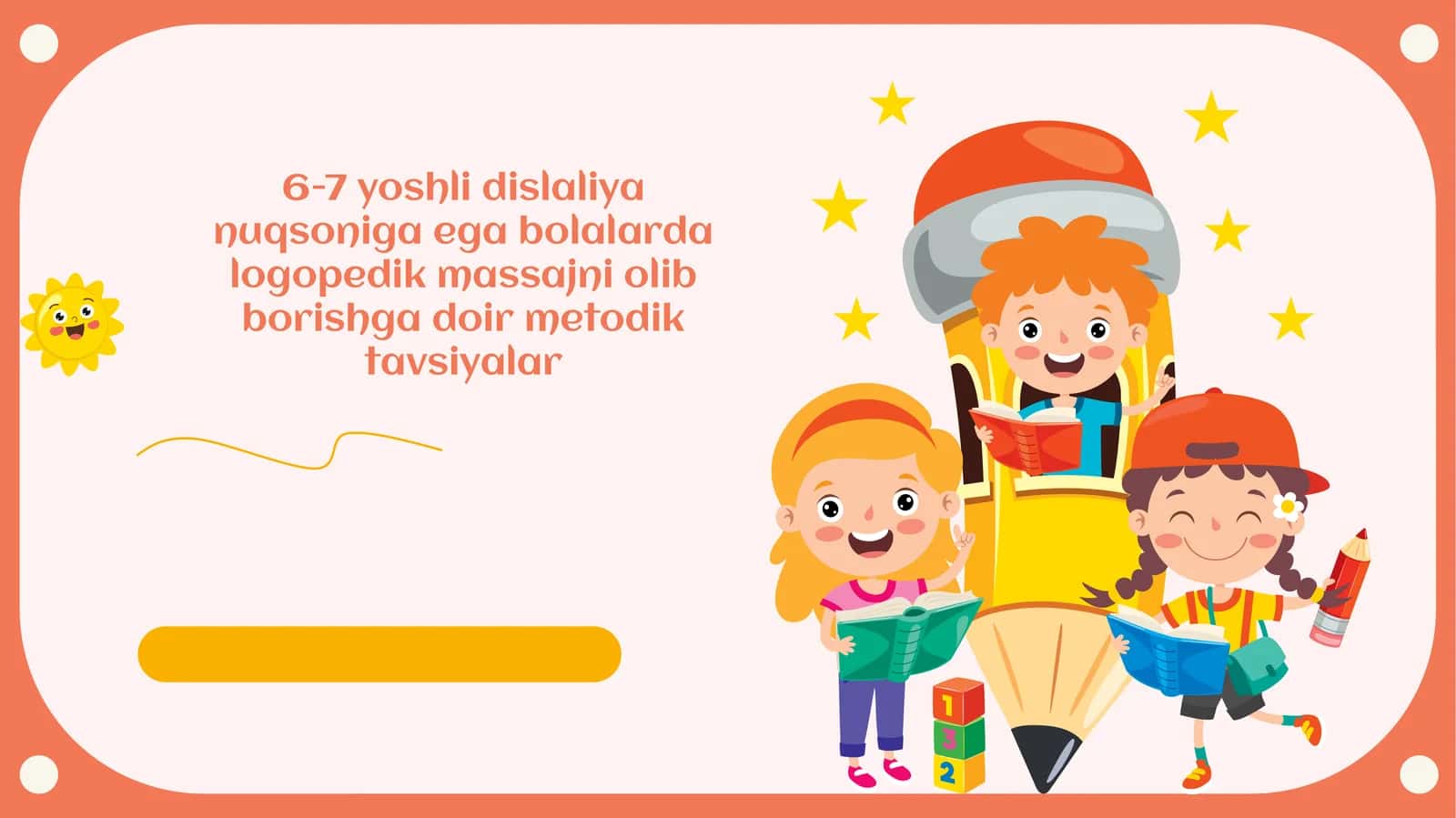Dislaliya nuqsoniga ega bolalarda logopedik massajni olib borishga doir metodik tavsiyalar