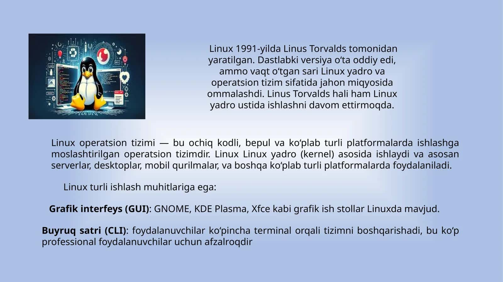 LINUX OTda IMTIYOZLAR TURLARI, FAYL VA KATALOG UCHUN FOYDALANISHNI BOSHQARISH USULI