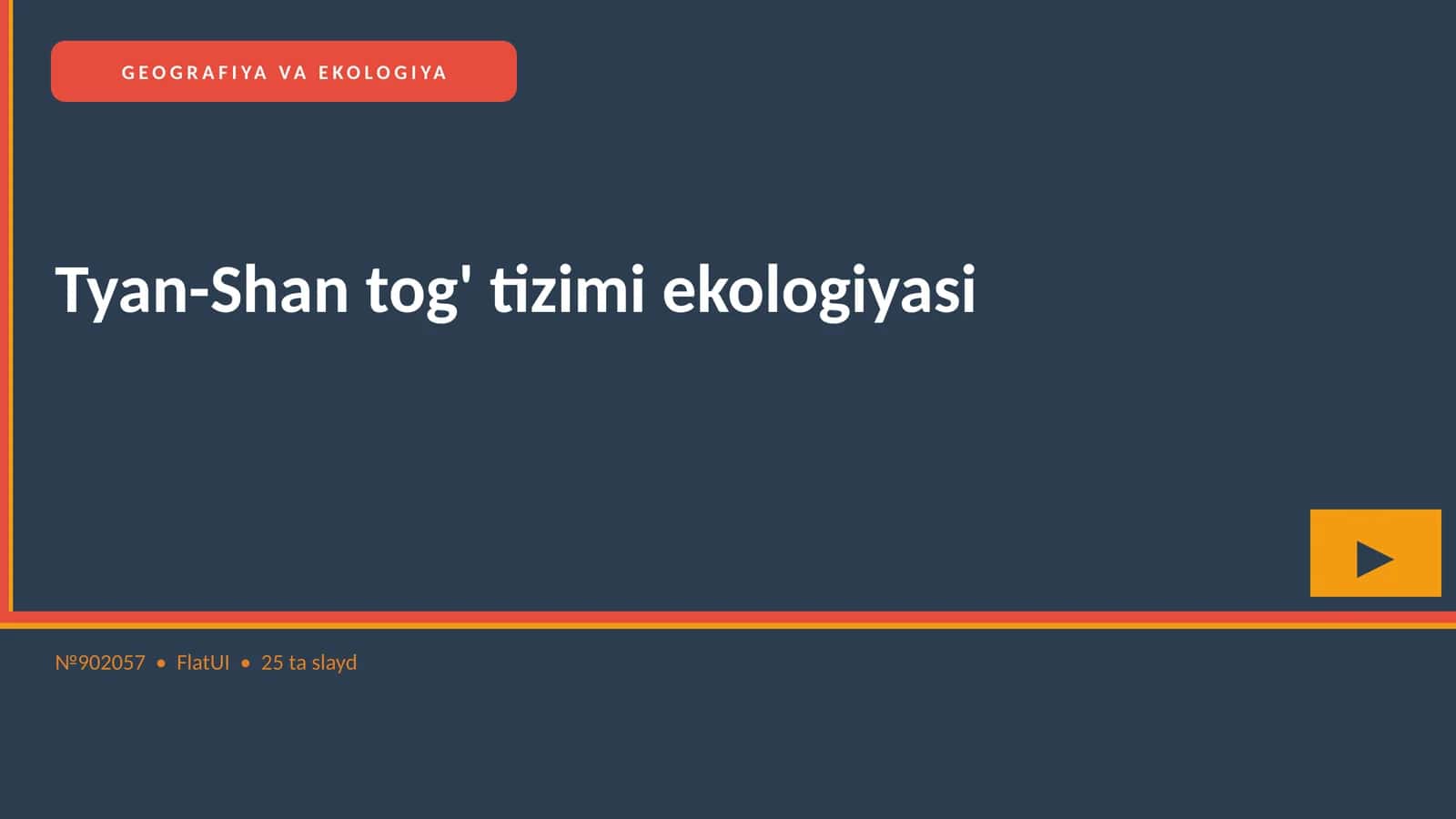 Tyan-Shan tog' tizimi ekologiyasi