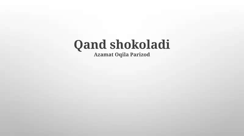 Shirinliklar va Shokolad Tarixi