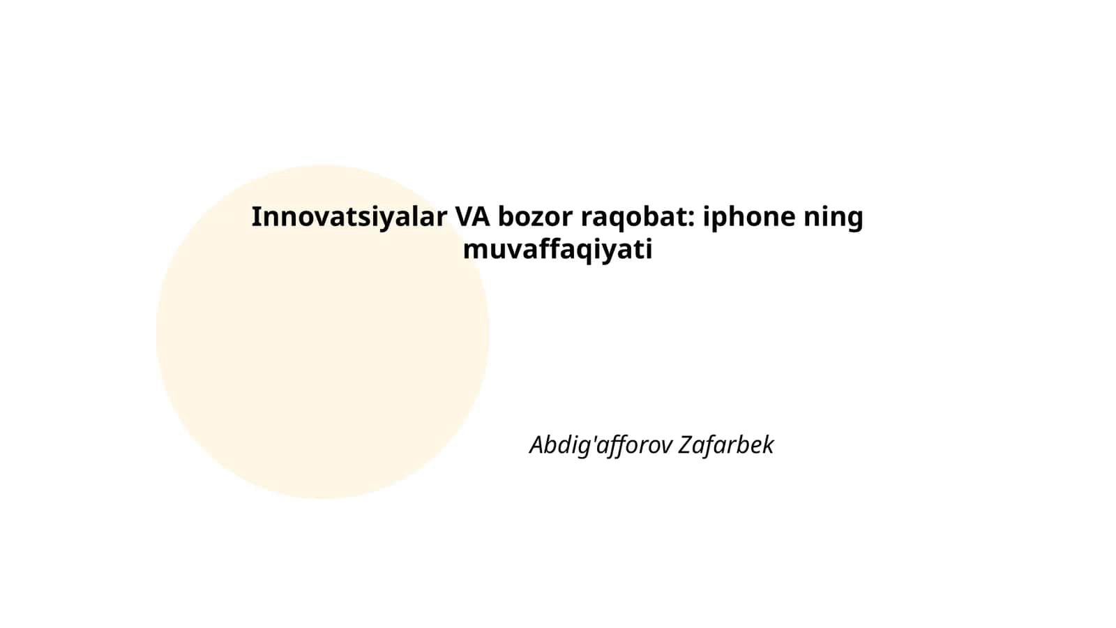 iPhone dizayn va ergonomikasi