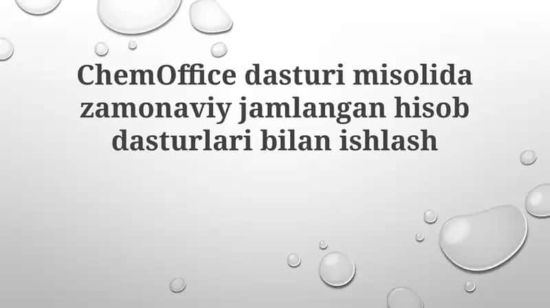ChemOffice dasturi