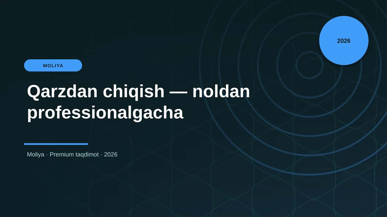 Qarzdan chiqish — noldan professionalgacha