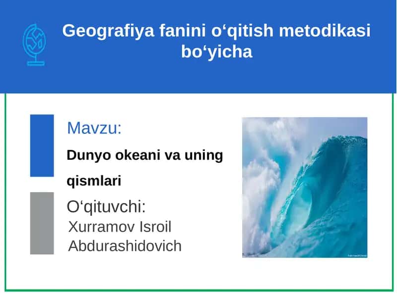 Dunyookeanivauning qismlari