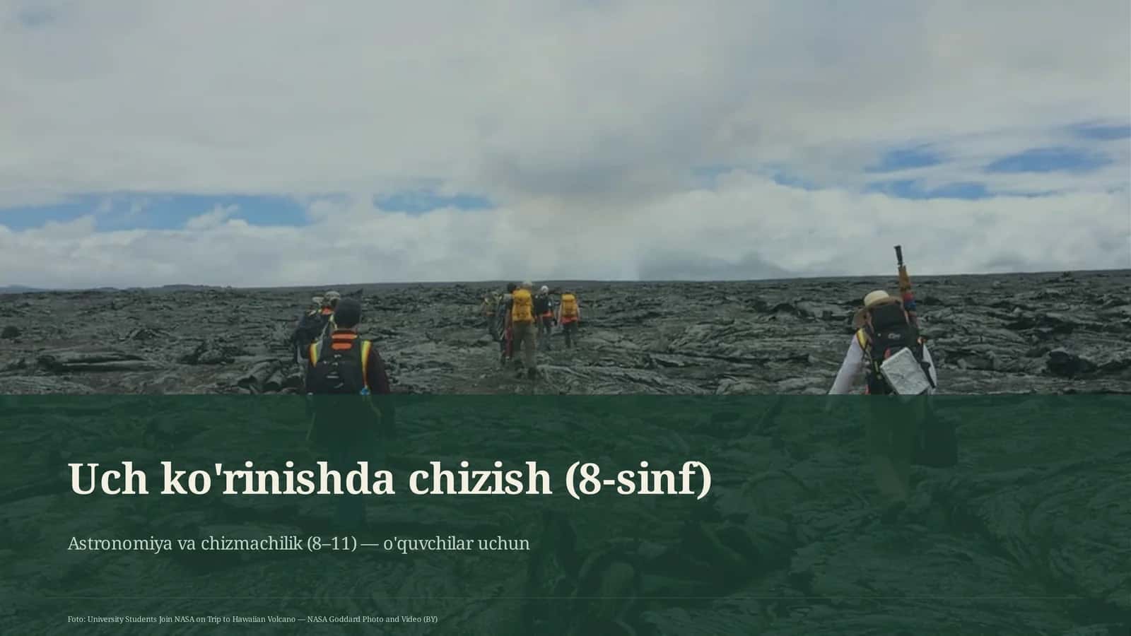 Uch ko'rinishda chizish (8-sinf)