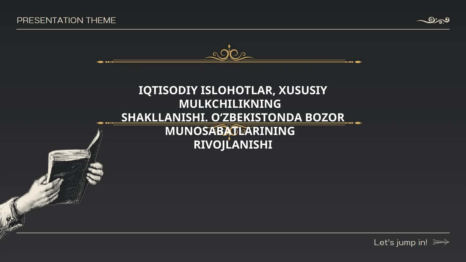 IQTISОDIY ISLОHОTLАR, ХUSUSIY MULKСHILIKNING SHАKLLАNISHI. О‘ZBЕKISTОNDА BОZОR MUNОSАBАTLАRINING RIVОJLАNISHI